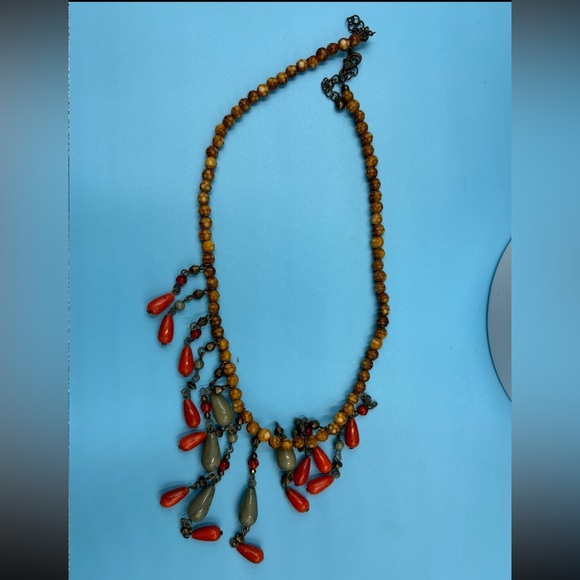 A Collection of Three Colourful Wooden Beaded Necklaces.Boho Jewelery. Beachy. - Picture 3 of 10